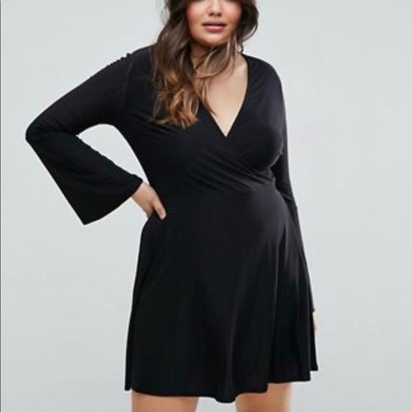 ASOS Curve Dresses & Skirts - ASOS Black Skater Dress - US 24